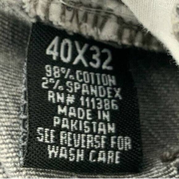 R. Society Mens Gray Straight Leg Stretch Classic Denim Jeans Size 40X32 - Picture 7 of 7